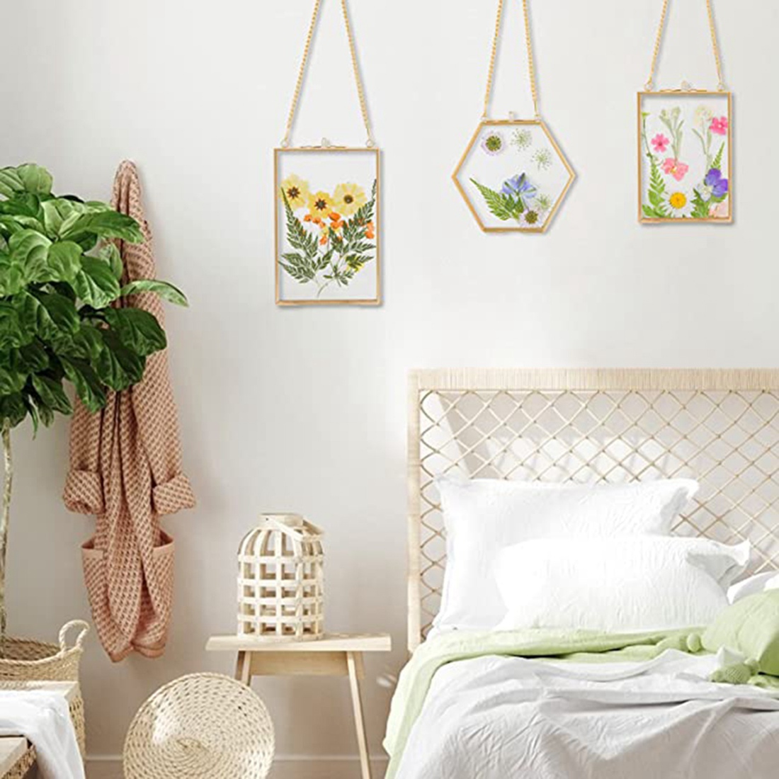 Kitchen Appliances Pictures - Keukenapparatuur 3-pack geperste bloemen glazen lijsten